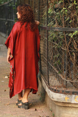 Banarasi Sitaara | Modal Silk Kaftan | Rouge