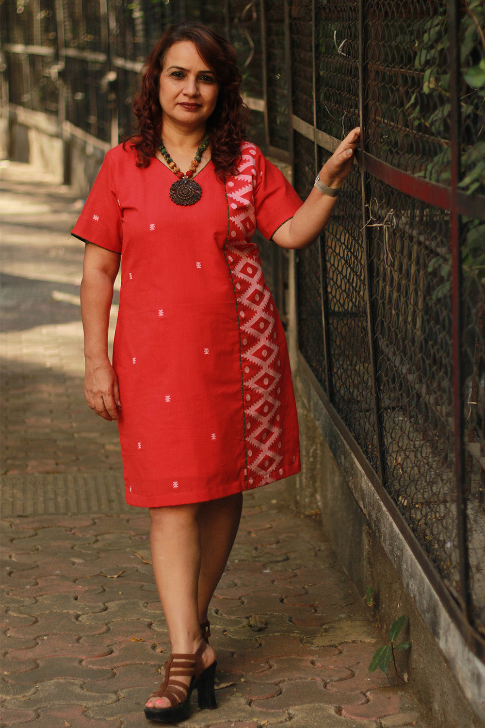 Cherry Fig | Short Dress | Crimson