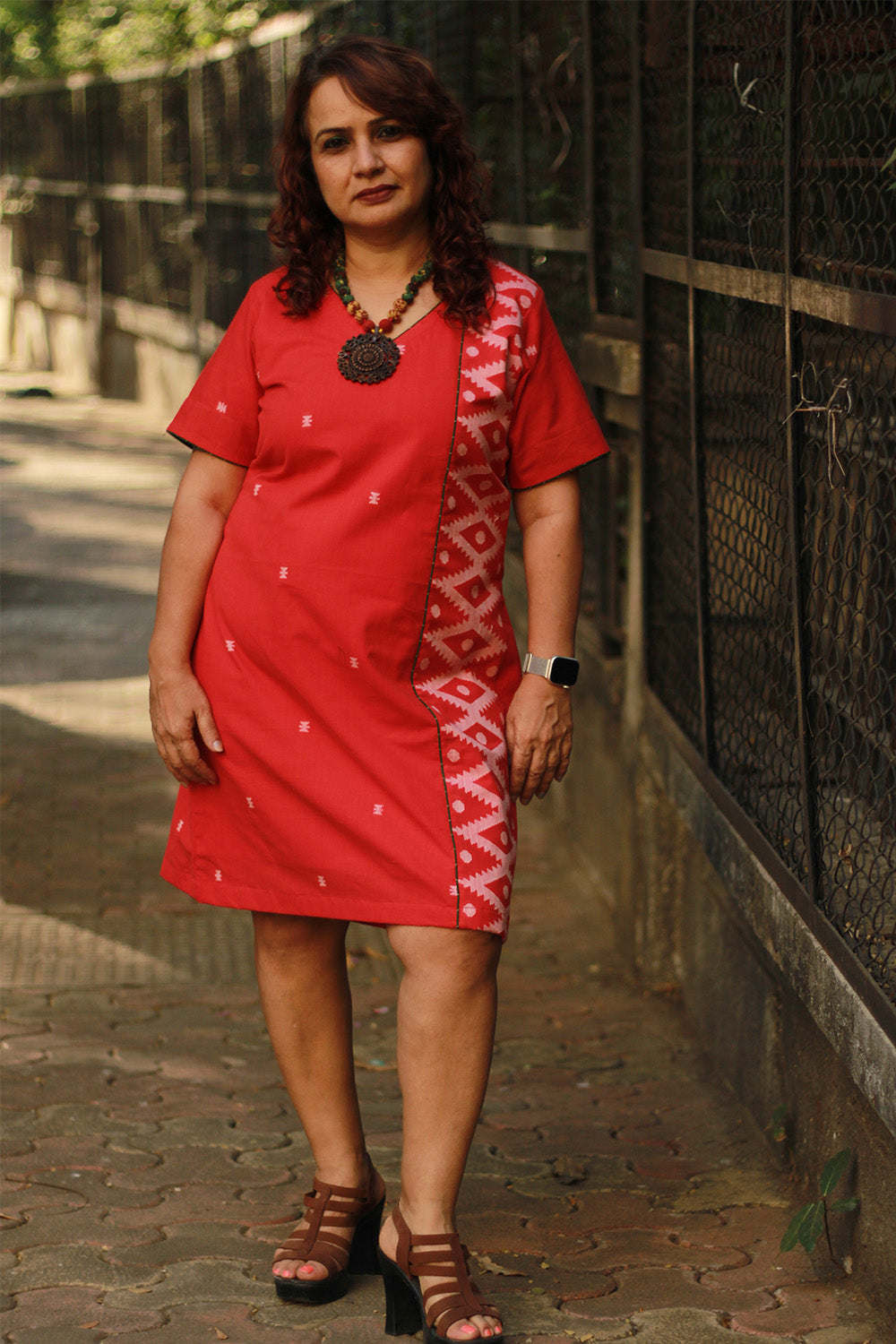 Cherry Fig | Short Dress | Crimson