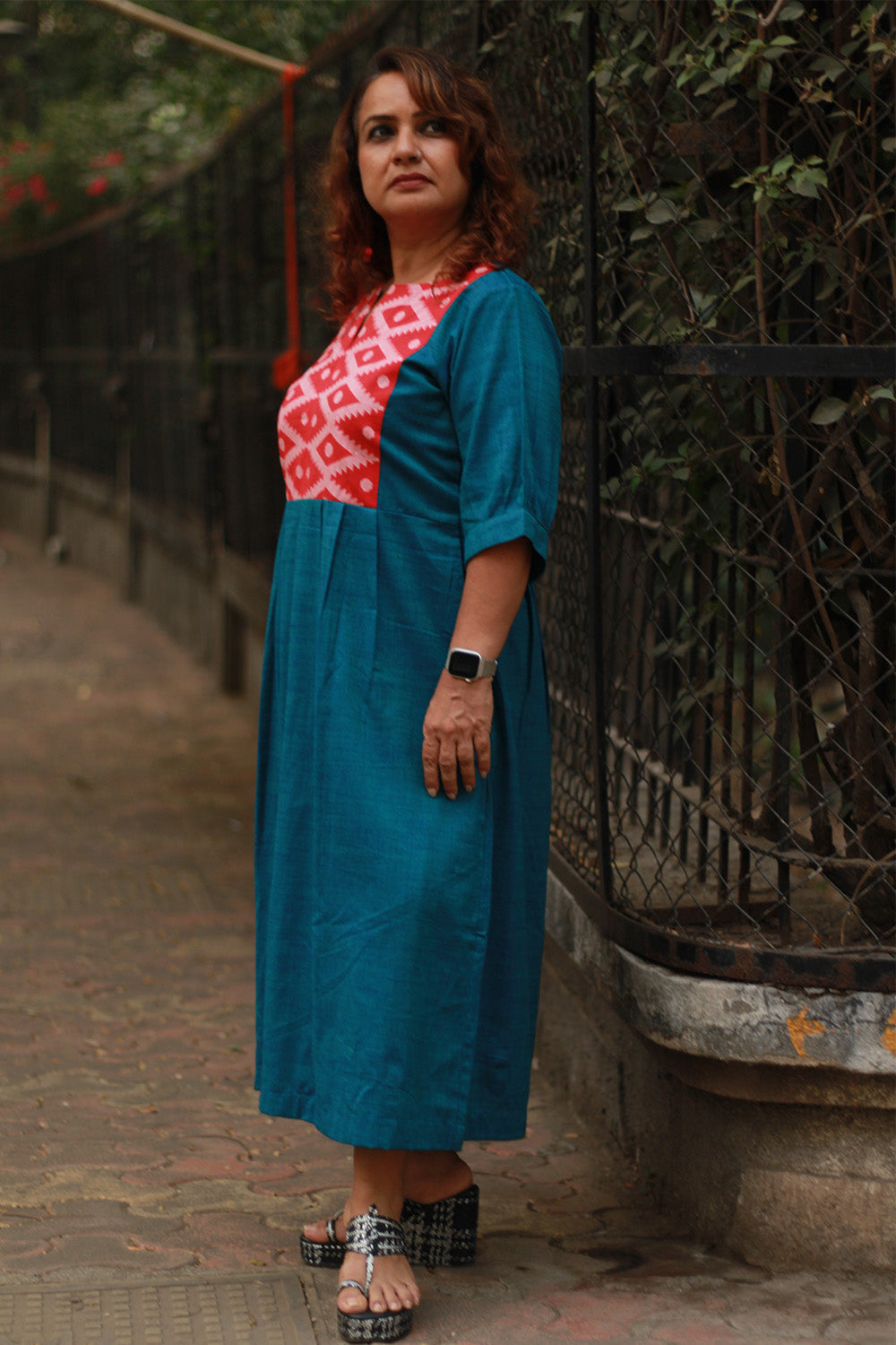 Cherry Fig | Long Dress | Teal