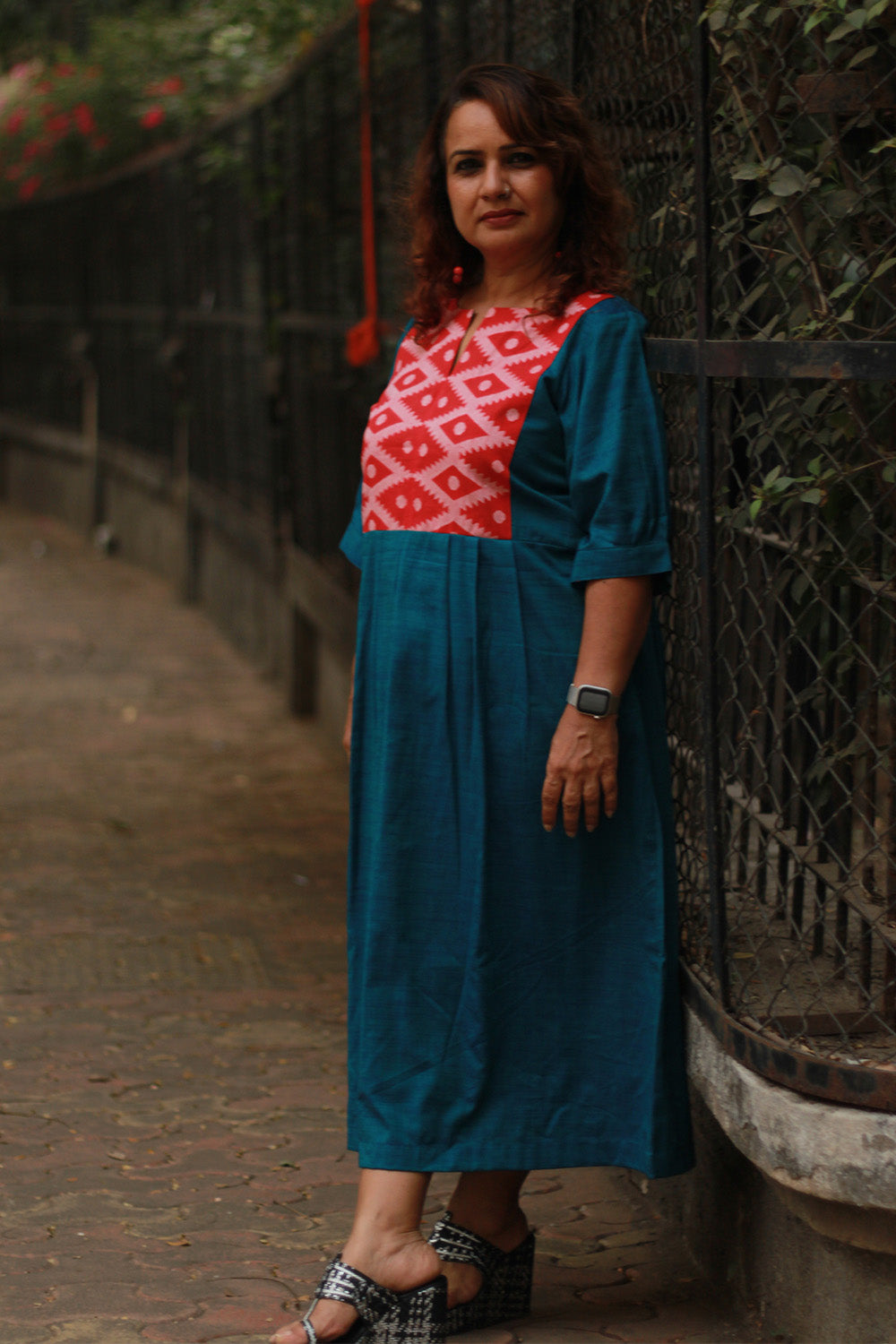 Cherry Fig | Long Dress | Teal