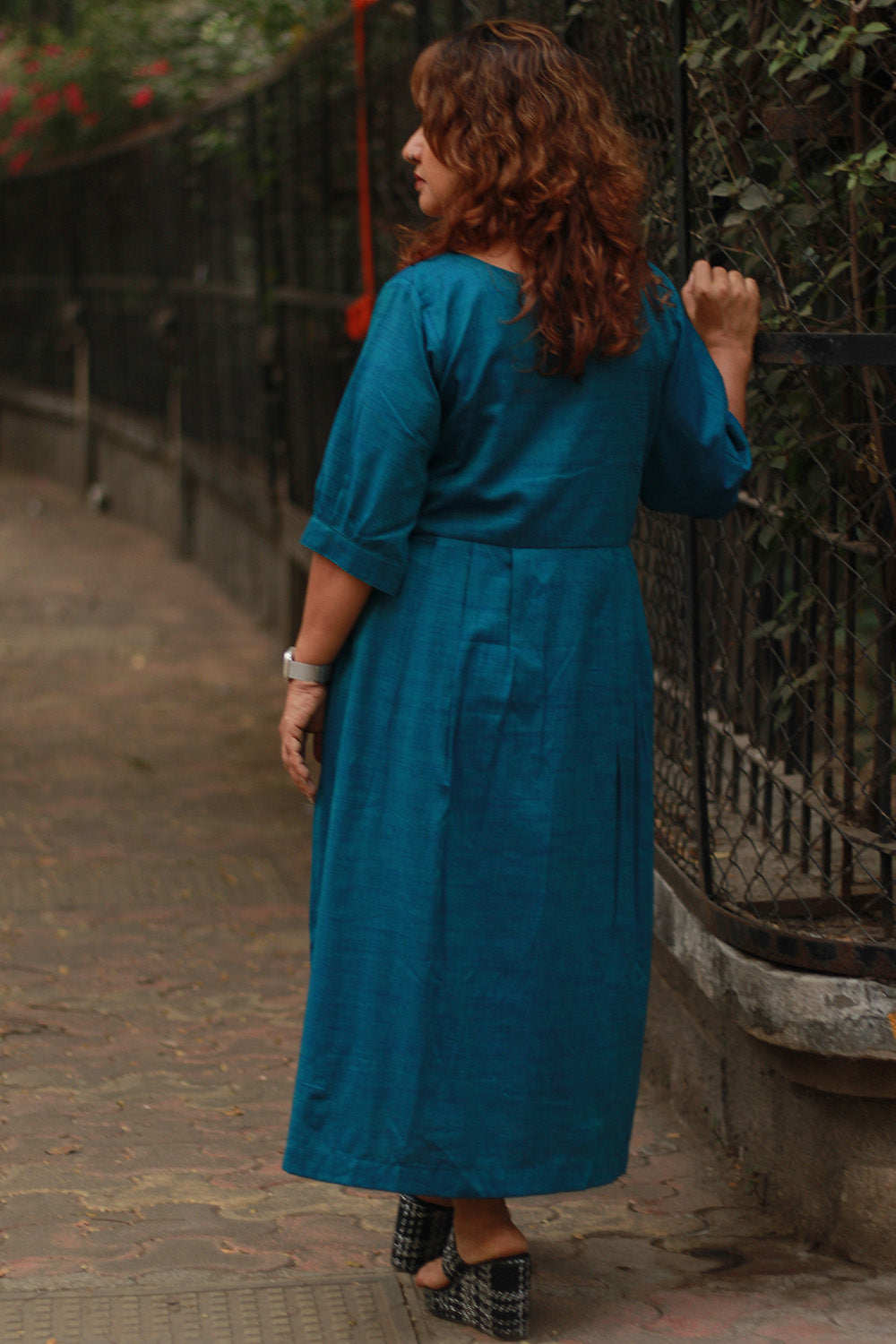 Cherry Fig | Long Dress | Teal