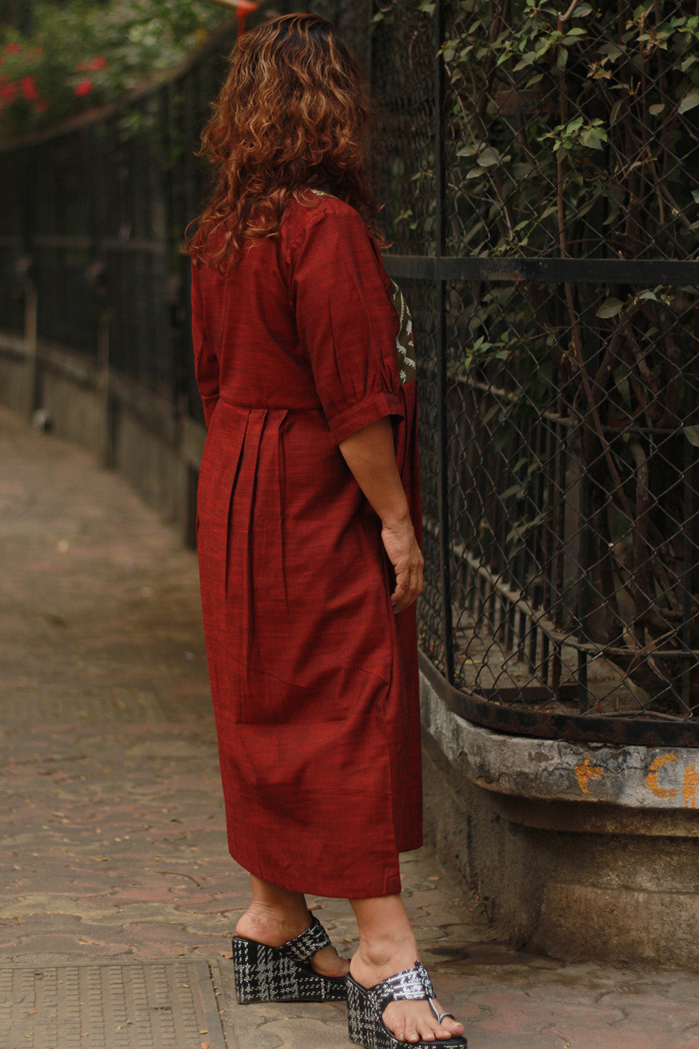 Cherry Fig | Long Dress | Maroon