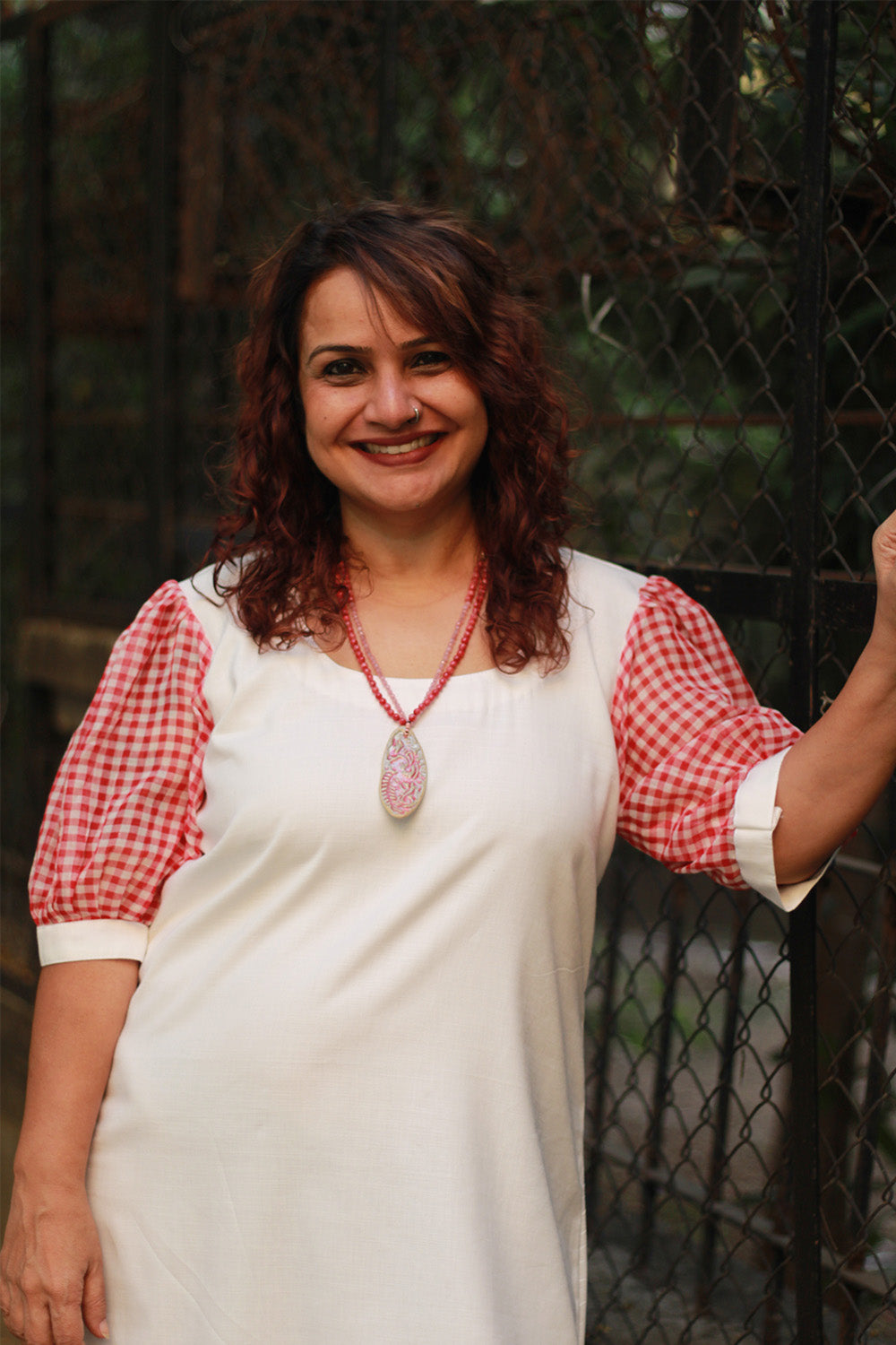 Ceramic Necklace | Coral