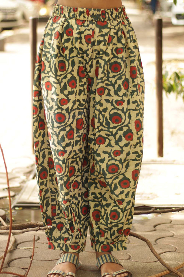 Harem Pants in Forest Blockprints