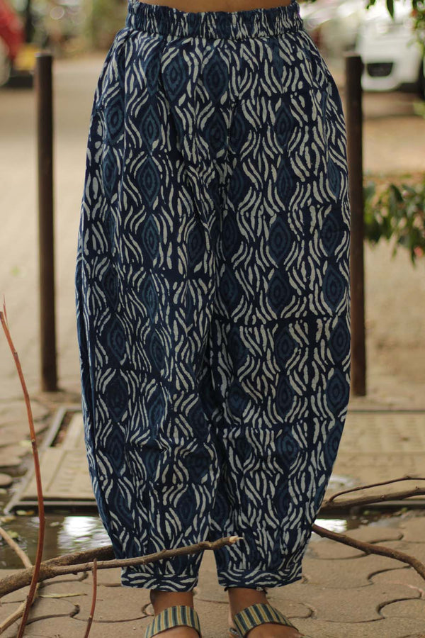 Jheel | Harem Pants  | Indigo Morpankh