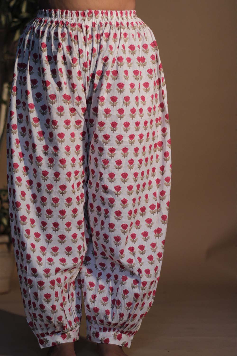 Suhaira | Harem Pants | Maron Floral Sanganeri