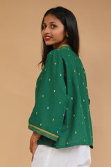 Raahat | Summer Jacket | South Cotton | Green