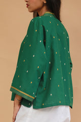 Raahat | Summer Jacket | South Cotton | Green