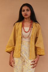 Raahat | Summer Jacket | South Cotton | Mustard