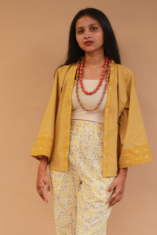 Raahat | Summer Jacket | South Cotton | Mustard