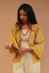 Raahat | Summer Jacket | South Cotton | Mustard