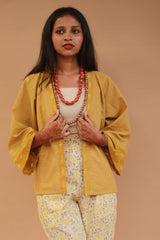 Raahat | Summer Jacket | South Cotton | Mustard