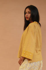Raahat | Summer Jacket | South Cotton | Mustard
