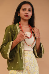 Raahat | Summer Jacket | South Cotton | Olive Green