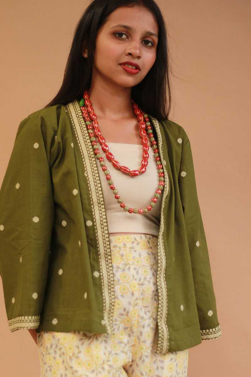Raahat | Summer Jacket | South Cotton | Olive Green