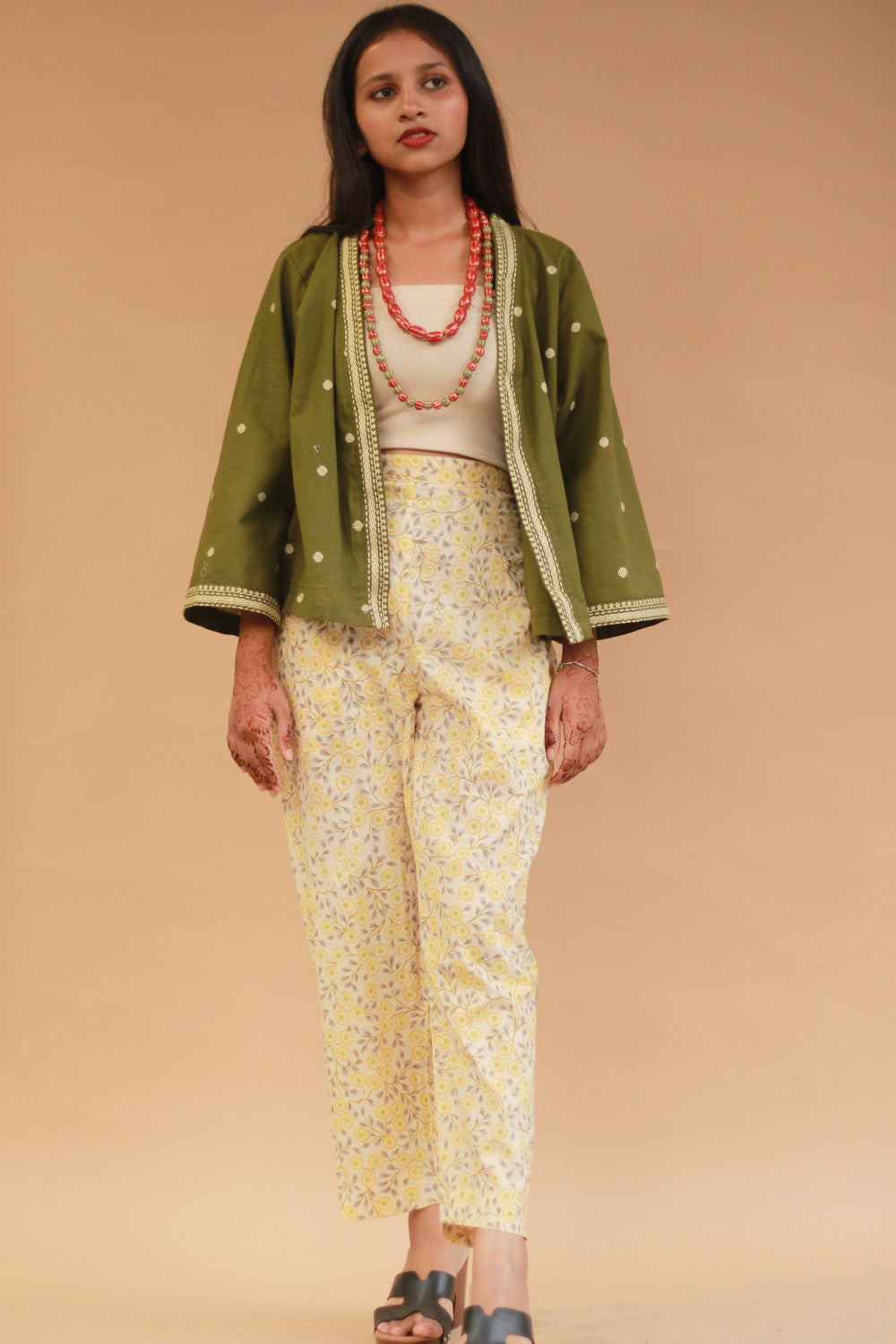 Raahat | Light Jacket | South Cotton | Olive Green