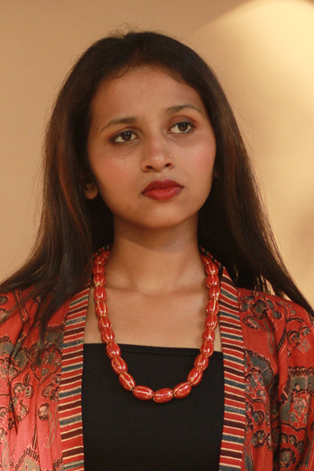 Necklace | Red Ceramic Beads