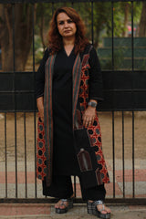 Dohra | Reversible Jacket | Madder Shatkon Ajrakh  / Madder Floral Ajrakh