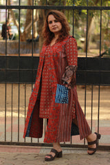 Dohra | Reversible Jacket | Indigo /  Madder Ajrakh