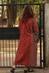 Dohra | Reversible Jacket | Indigo /  Madder Ajrakh