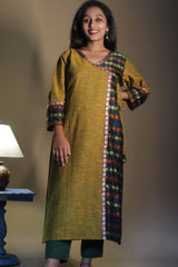 Shobhana | Khunn Angarkha Style Kurta | Mustard