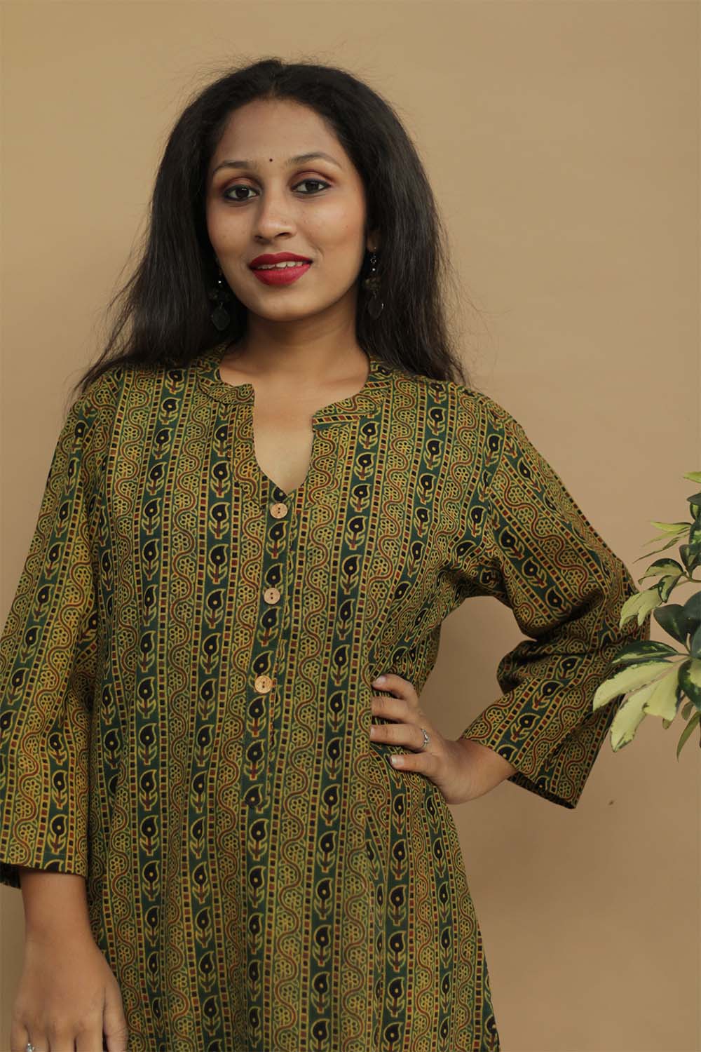 Short Kurta | Green Kairi