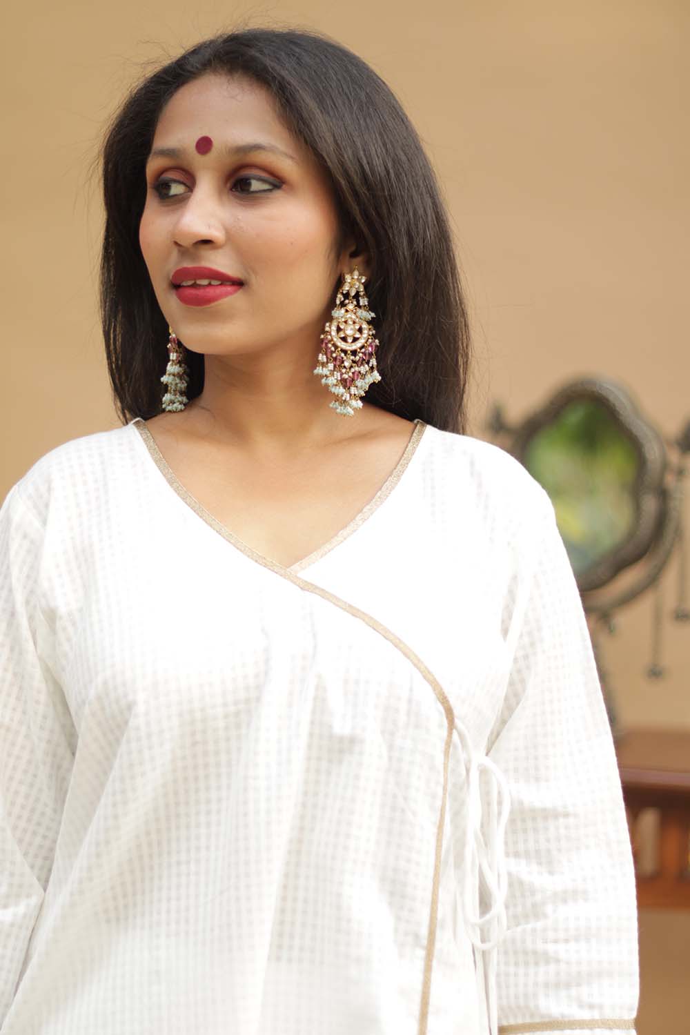Shayari | Angarkha Kurta | Ivory