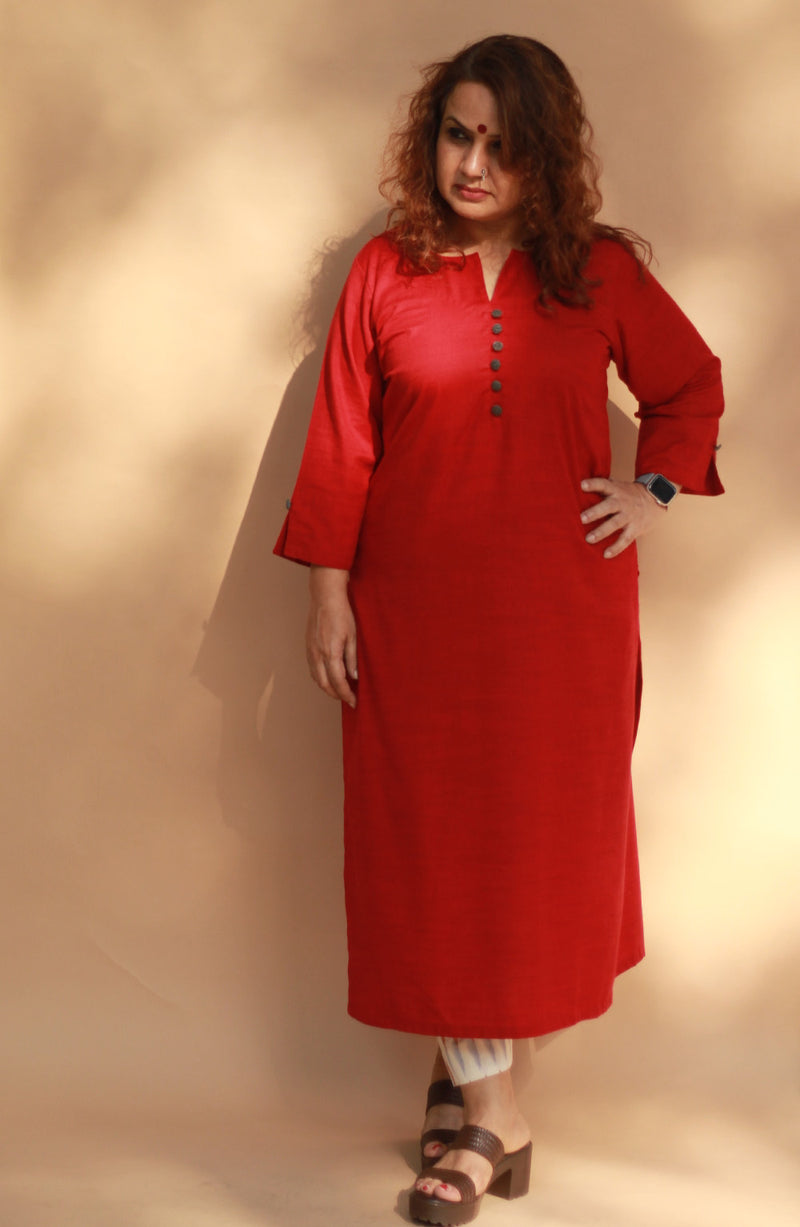 Nitya | Long Kurta | Rouge