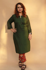 Nitya | Long Kurta | Green