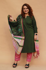Nitya | Long Kurta | Green
