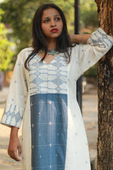 Jamdani | Long Kurta | Blue