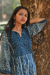 Saanjh | Long Kurta | Indigo Medley