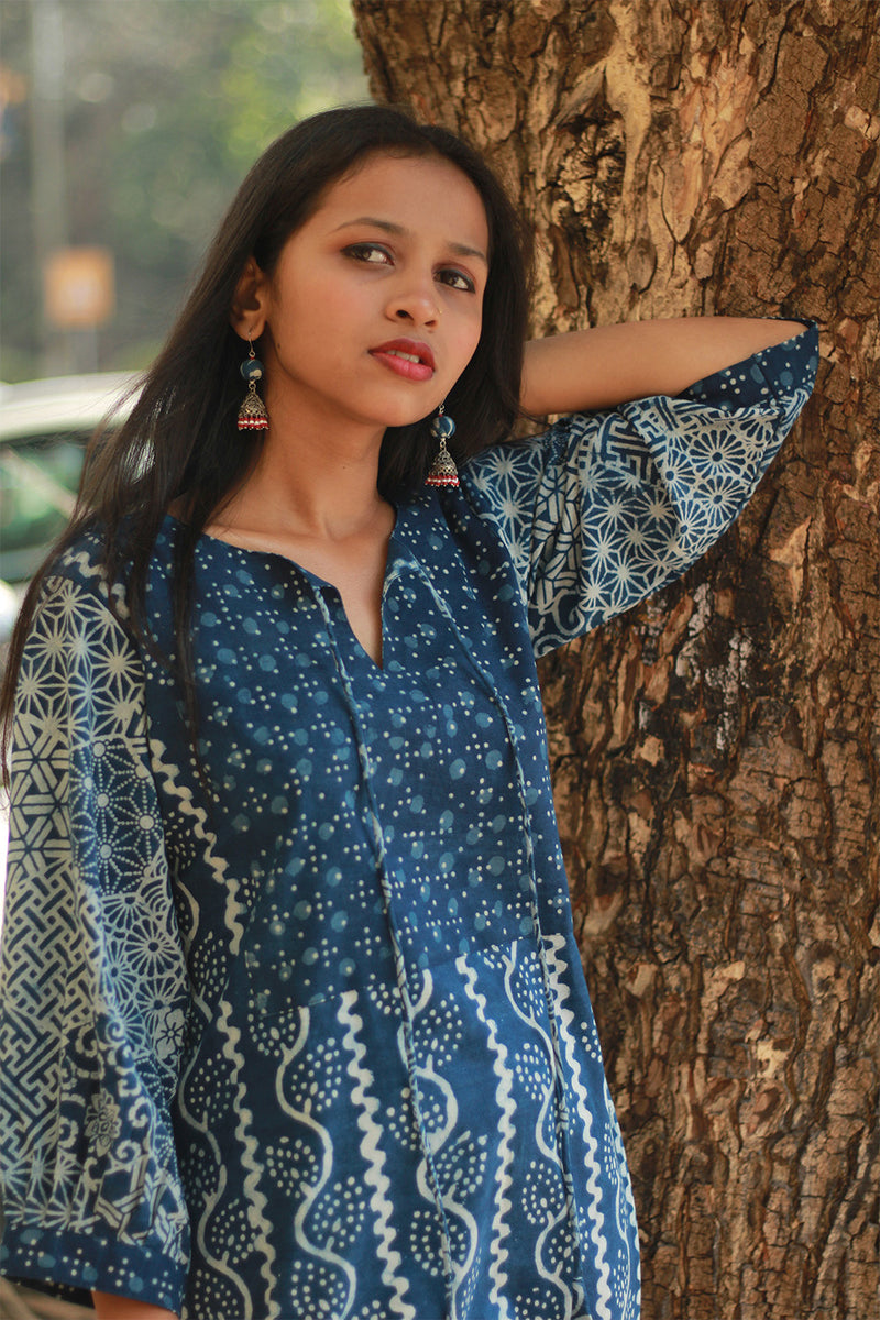 Saanjh | Long Kurta | Indigo Medley