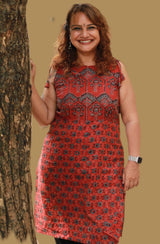 Chanchal | Dori Kurta | Madder Floral Ajrakh