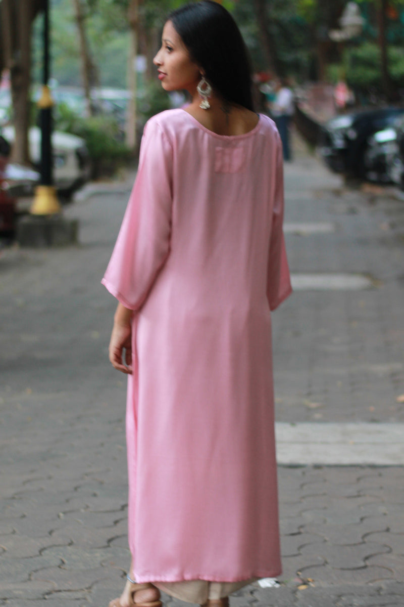 Sahaj | Modal Silk Kurta | Dusk Pink