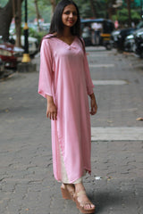 Sahaj | Modal Silk Kurta | Dusk Pink