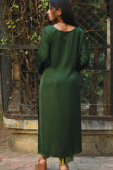 Sahaj | Modal Silk Kurta | Green