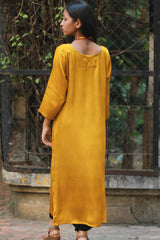 Sahaj | Modal Silk Kurta | Golden