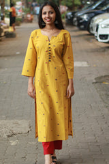 Nitya | Long Kurta | Yellow
