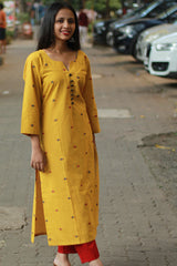 Nitya | Long Kurta | Yellow