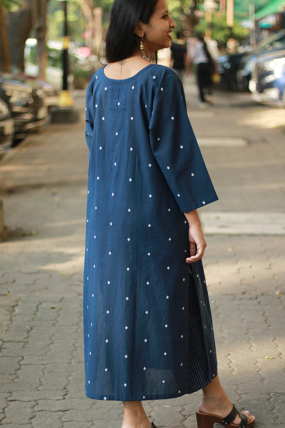 Nitya | Long Kurta | Blue