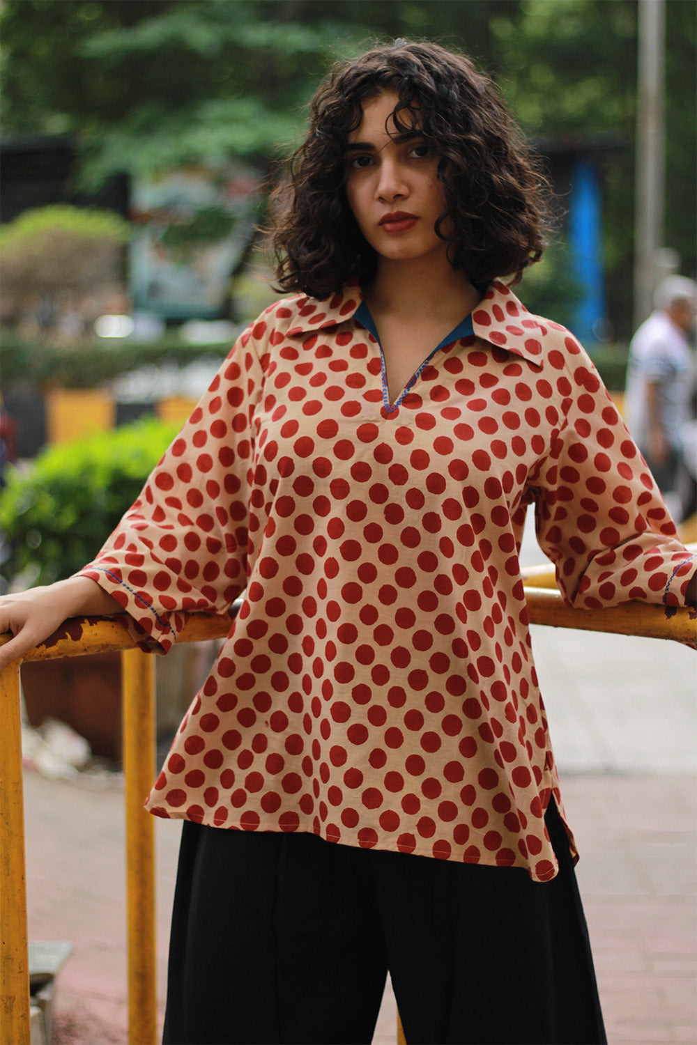 Anjali | Cotton Kurti | Rouge Polka