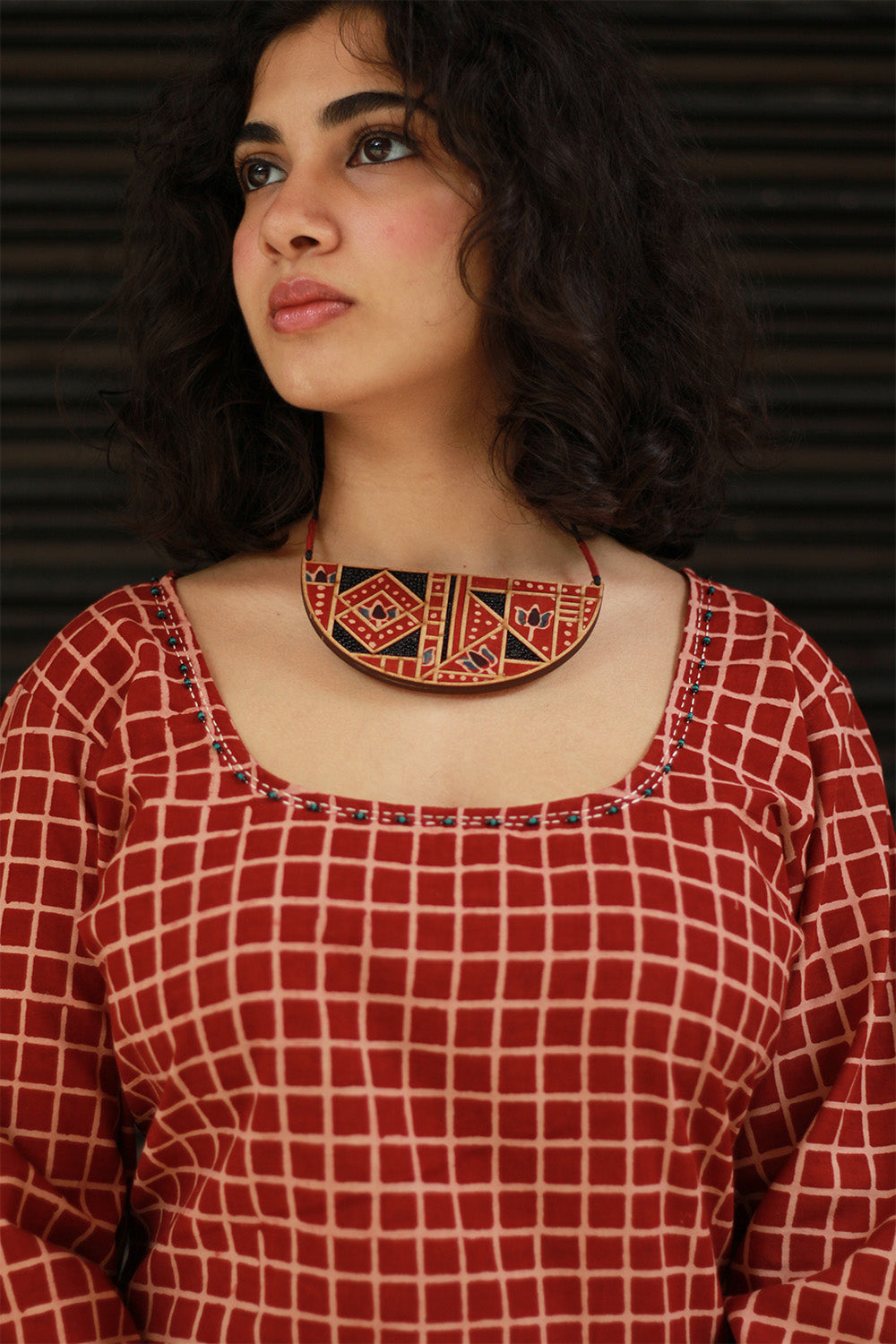 Abhira | Long Kurta | Madder Ajrakh