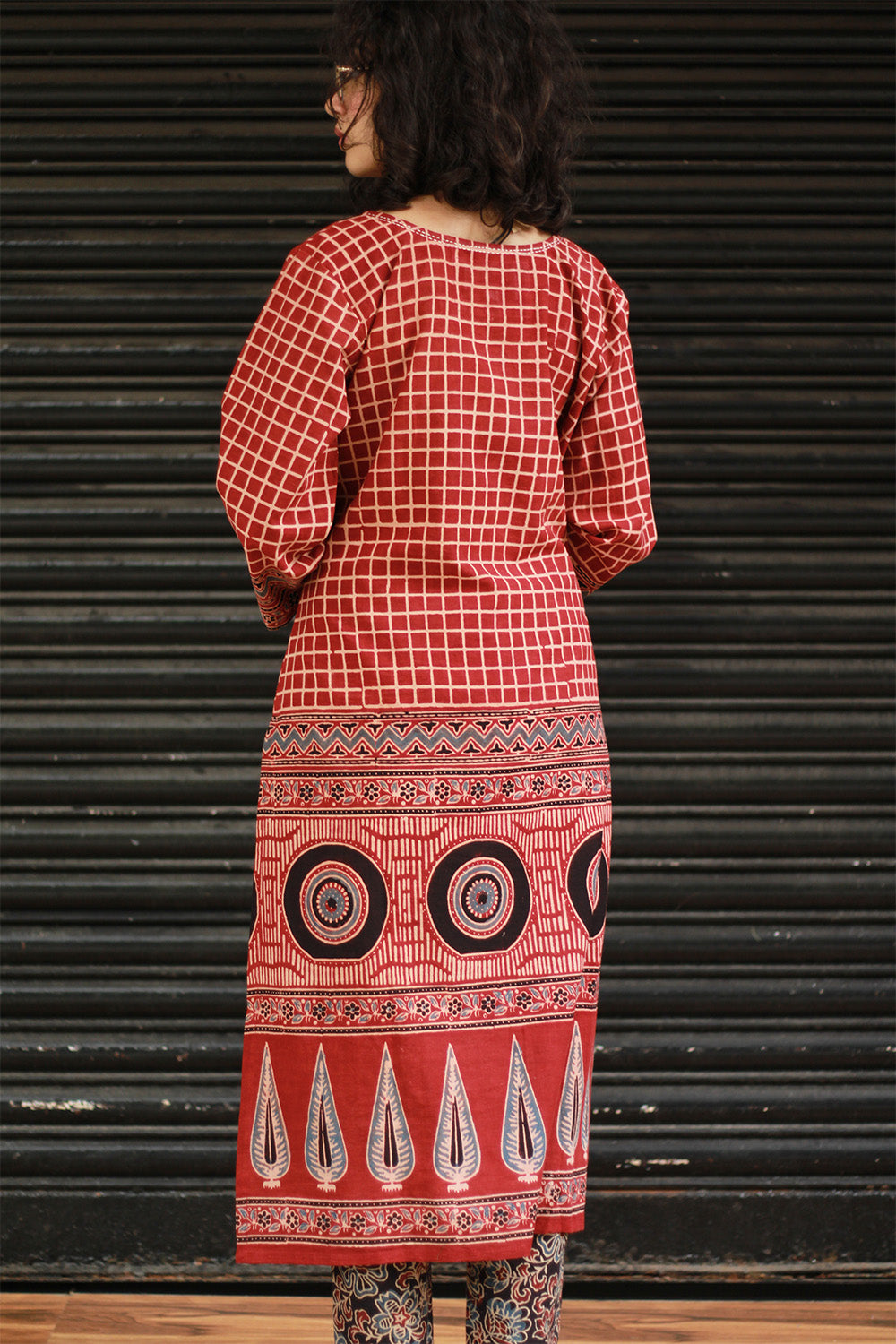 Abhira | Long Kurta | Madder Ajrakh