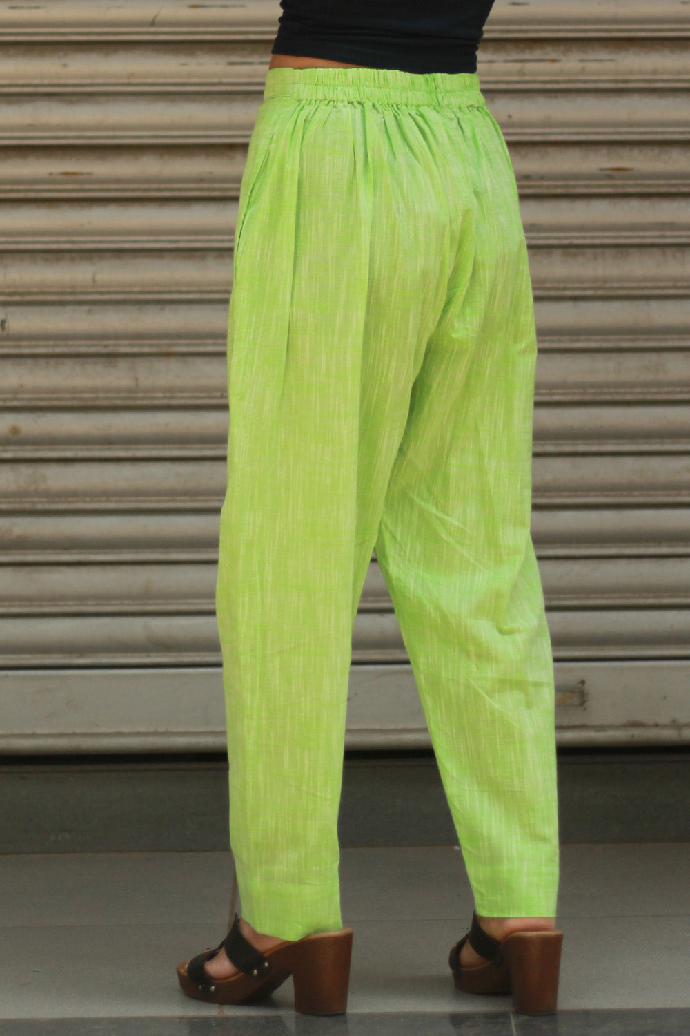 Amala | Slim Pants | Neon Green