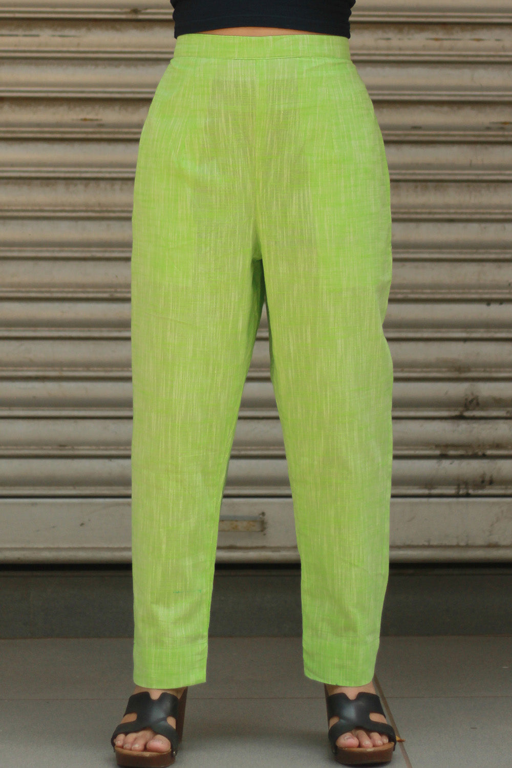 Amala | Slim Pants | Neon Green