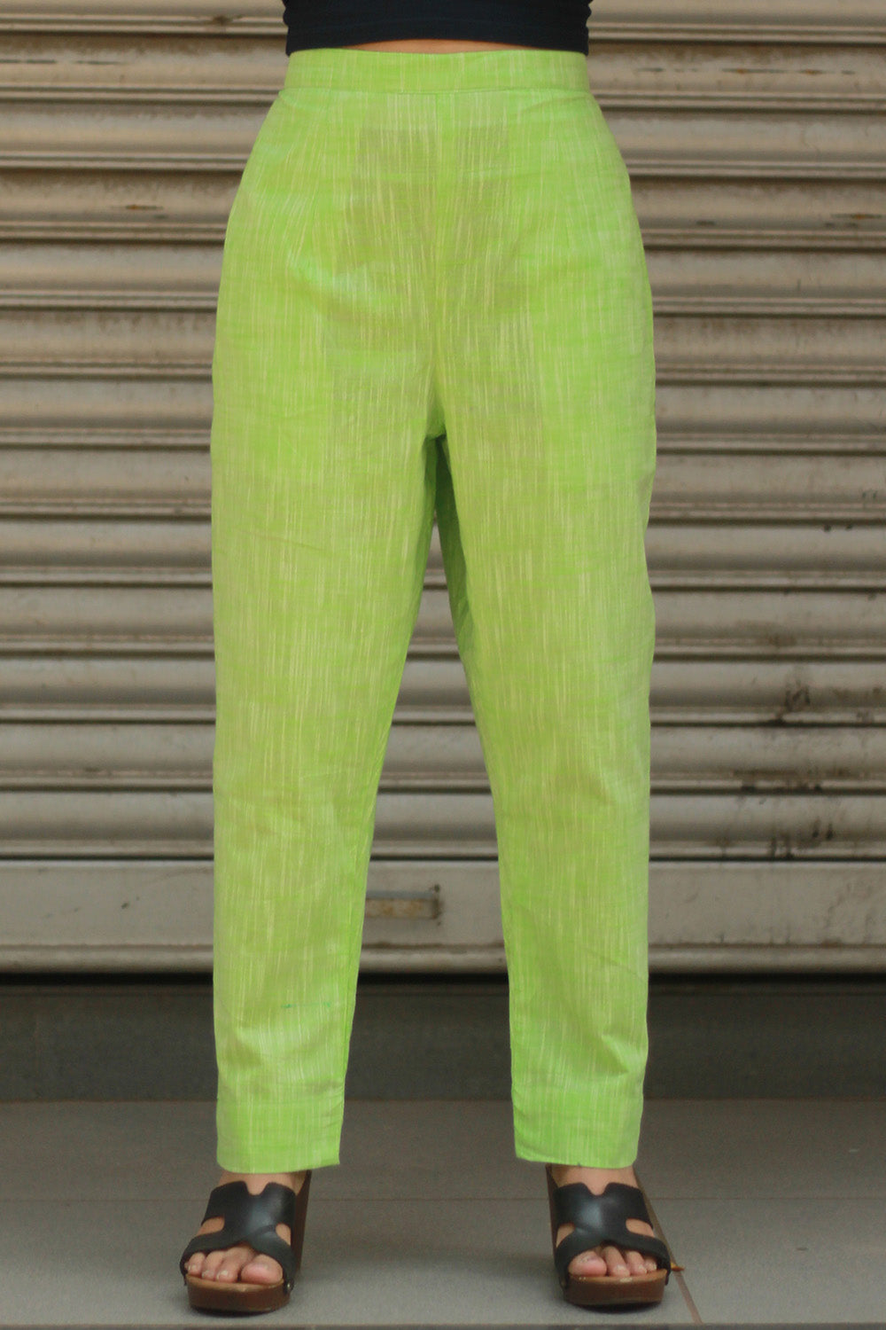 Amala | Slim Pants | Neon Green