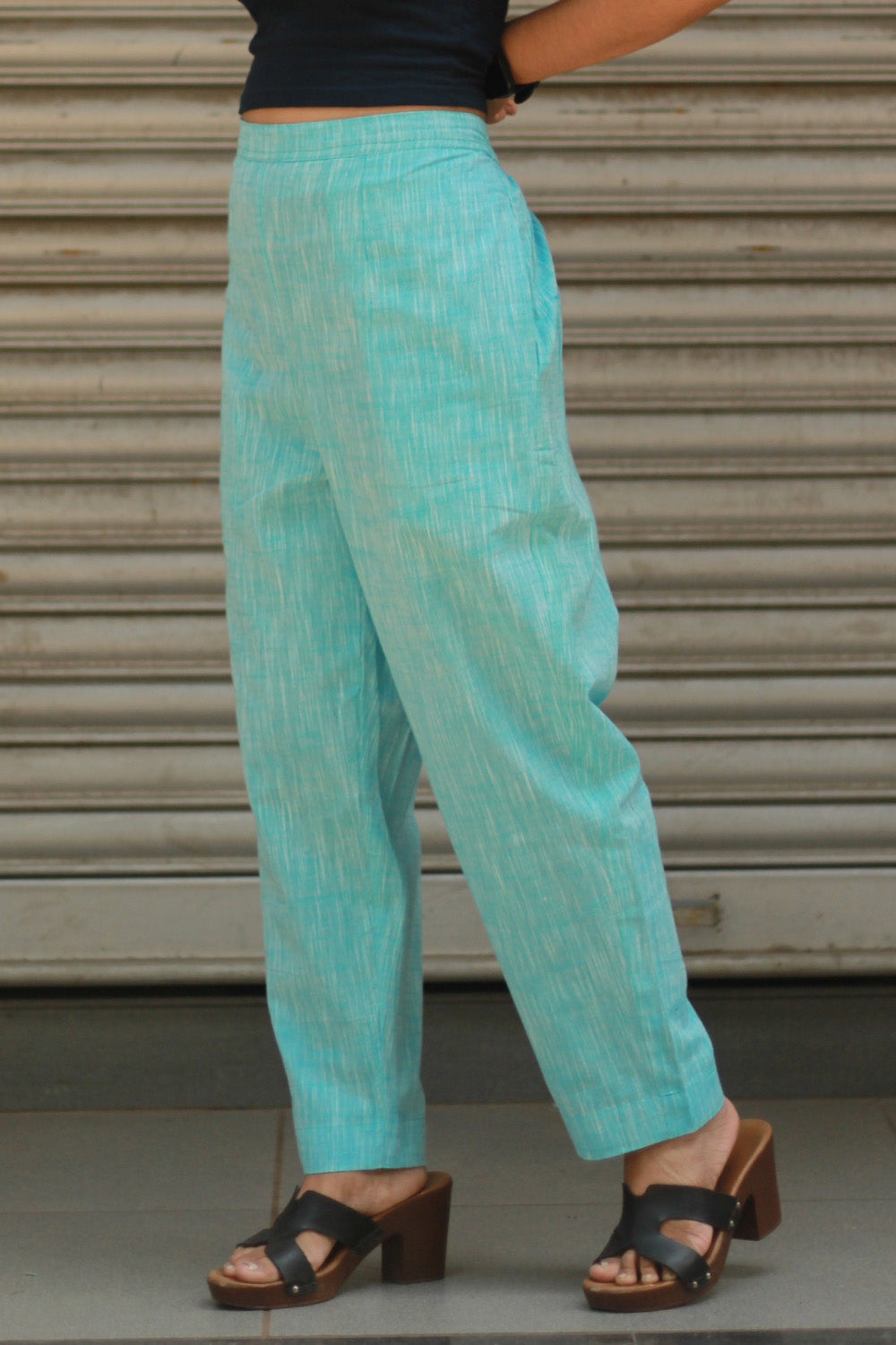 Amala | Slim Pants | Sky Blue