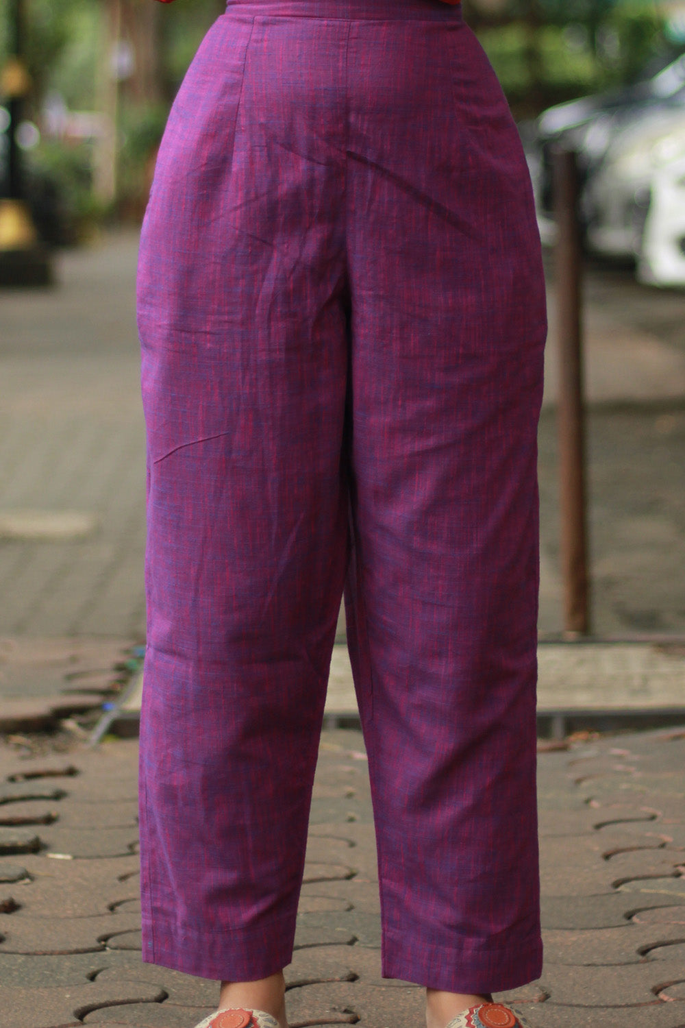 Amala | Slim Pants | Purple